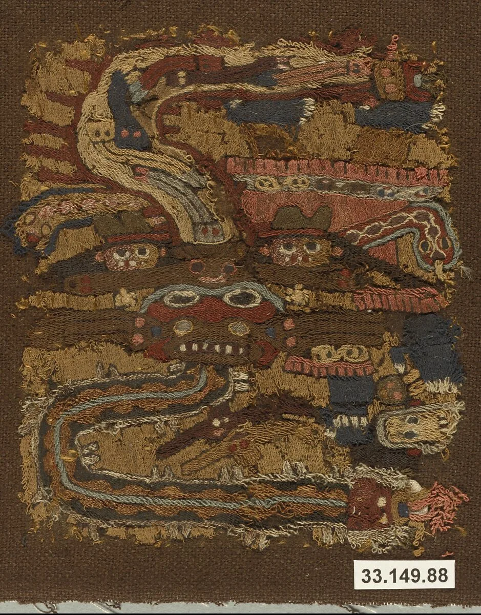 Embroidered Mantle Fragment — Unknown
