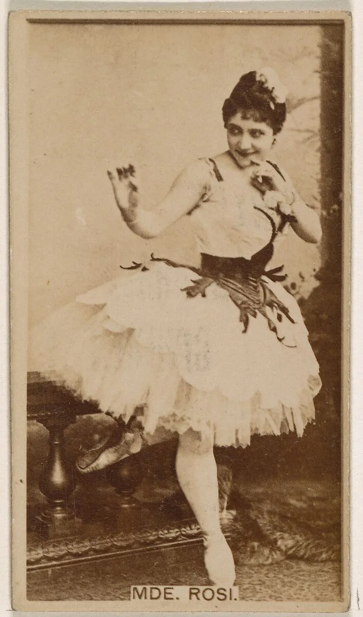 Mde. Rosi, from the Actresses series (N245) issued by Kinney Brothers to promote Sweet Caporal Cigarettes — Kinney Brothers Tobacco Company