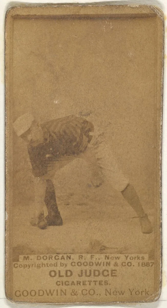 Michael Cornelius Dorgan, Right Field, New York, from the Old Judge series (N172) for Old Judge Cigarettes — Goodwin & Company