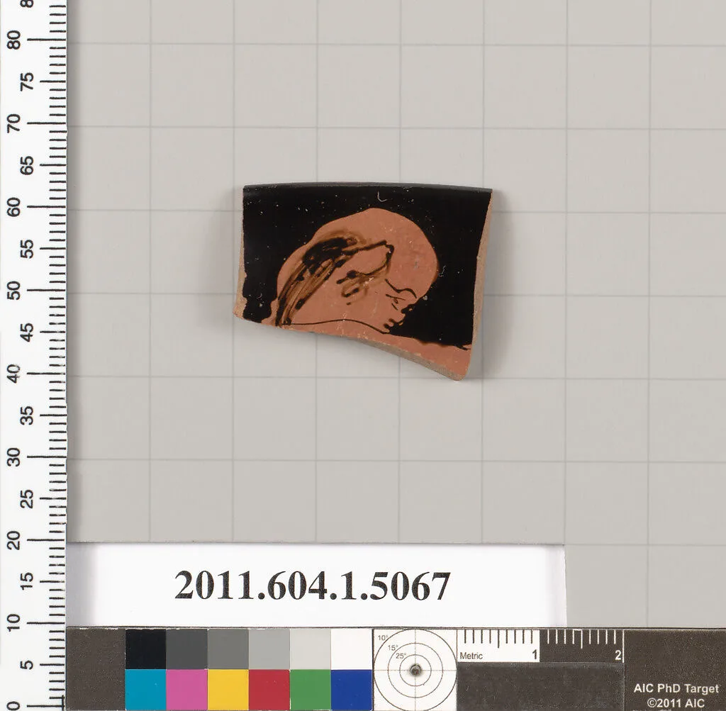 Terracotta rim fragment of a kylix (drinking cup) — Unknown