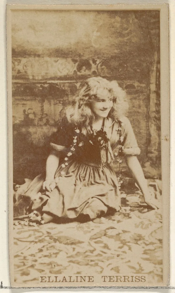 Ellaline Terriss, from the Actors and Actresses series (N45, Type 8) for Virginia Brights Cigarettes — Allen & Ginter