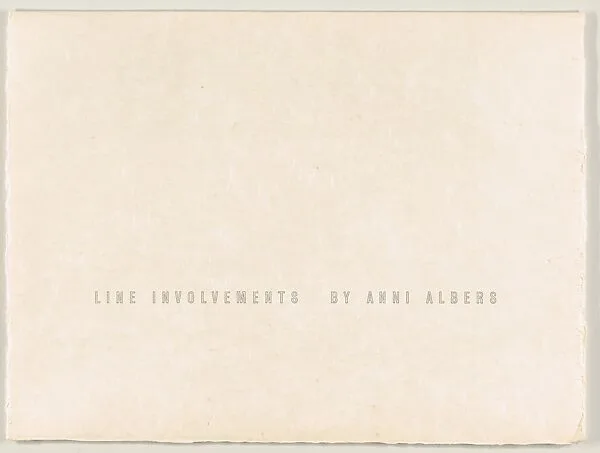 Line Involvements — Tamarind Lithography Workshop|Anni Albers