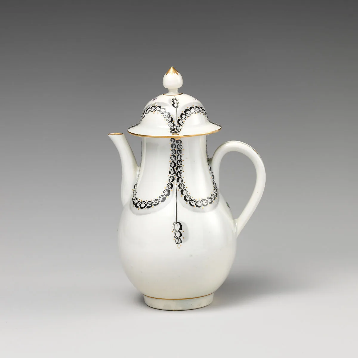 Coffeepot (part of a service) — Caughley Factory