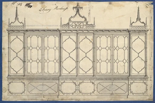 Library Bookcase, from Chippendale Drawings, Vol. II
