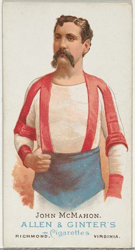 John McMahon, Wrestler, from World's Champions, Series 1 (N28) for Allen & Ginter Cigarettes