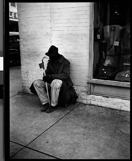[Man Begging on Street Corner, Florida]