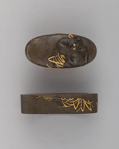 Sword-Hilt Collar and Pommel (Fuchigashira)