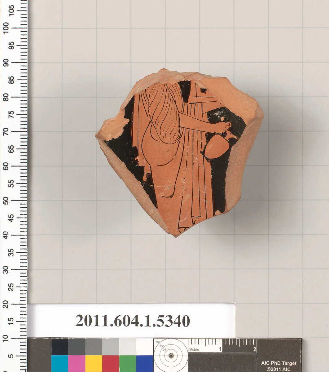 Terracotta fragment of a kylix (drinking cup) — Unknown