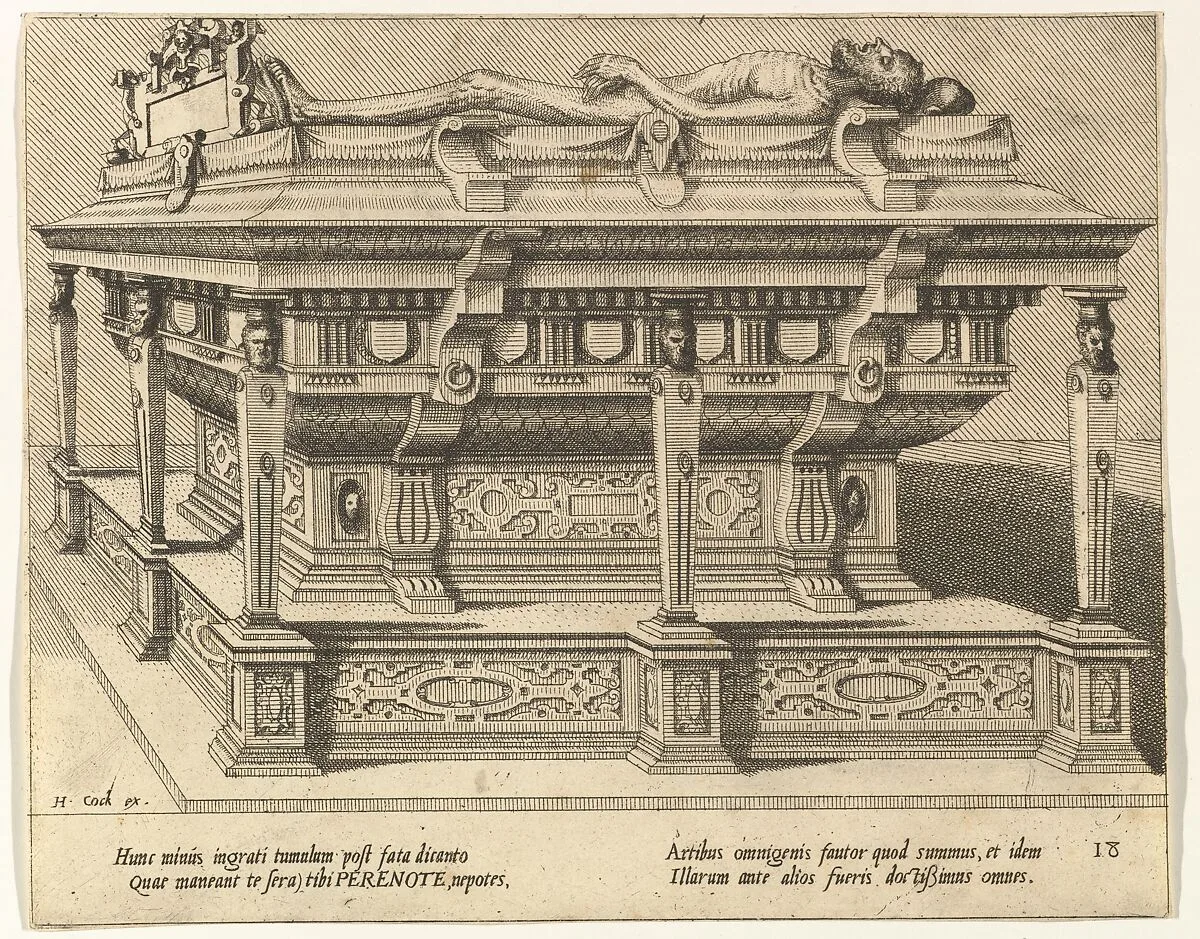 Cœnotaphiorum (18) — Hans Vredeman de Vries|Johannes van Doetecum I|Lucas van Doetecum|Hieronymus Cock