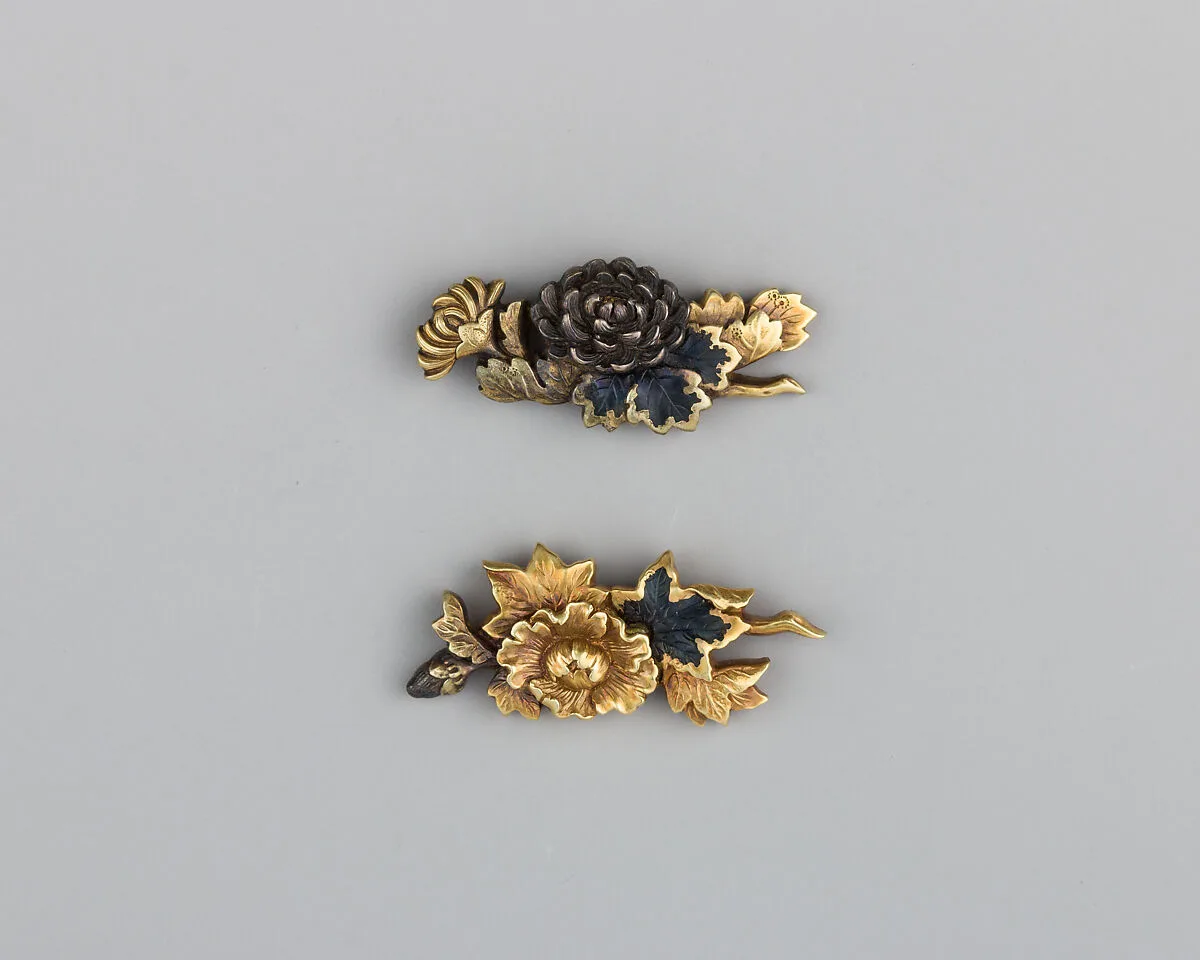 Pair of Sword-Grip Ornaments (Menuki) — Unknown