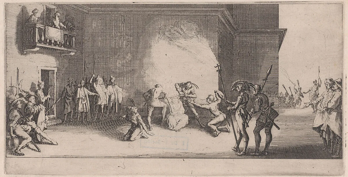 Le Couronnement D'Épines (The Crowning with Thorns), from La Grande Passion (The Large Passion) — Jacques Callot