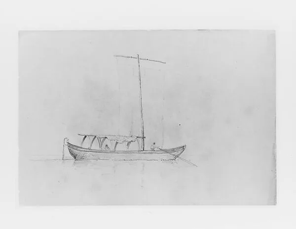 Boat (from Switzerland 1869 Sketchbook) — John Singer Sargent