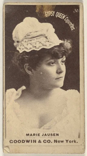 Marie Jausen, from the Actors and Actresses series (N171) for Gypsy Queen Cigarettes