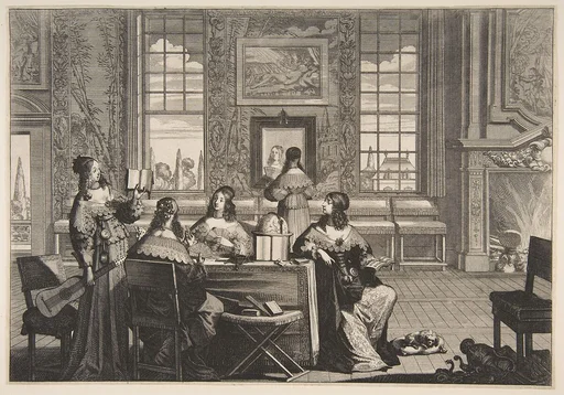 The Foolish Virgins Conversing