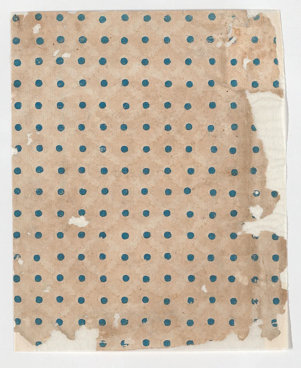 Sheet with overall dot pattern — Anonymous
