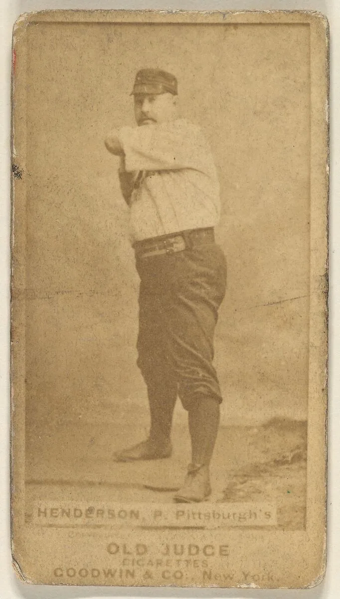 James Harding "Hardie" Henderson, Pitcher, Pittsburgh, from the Old Judge series (N172) for Old Judge Cigarettes — Goodwin & Company