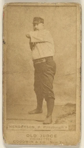 James Harding "Hardie" Henderson, Pitcher, Pittsburgh, from the Old Judge series (N172) for Old Judge Cigarettes