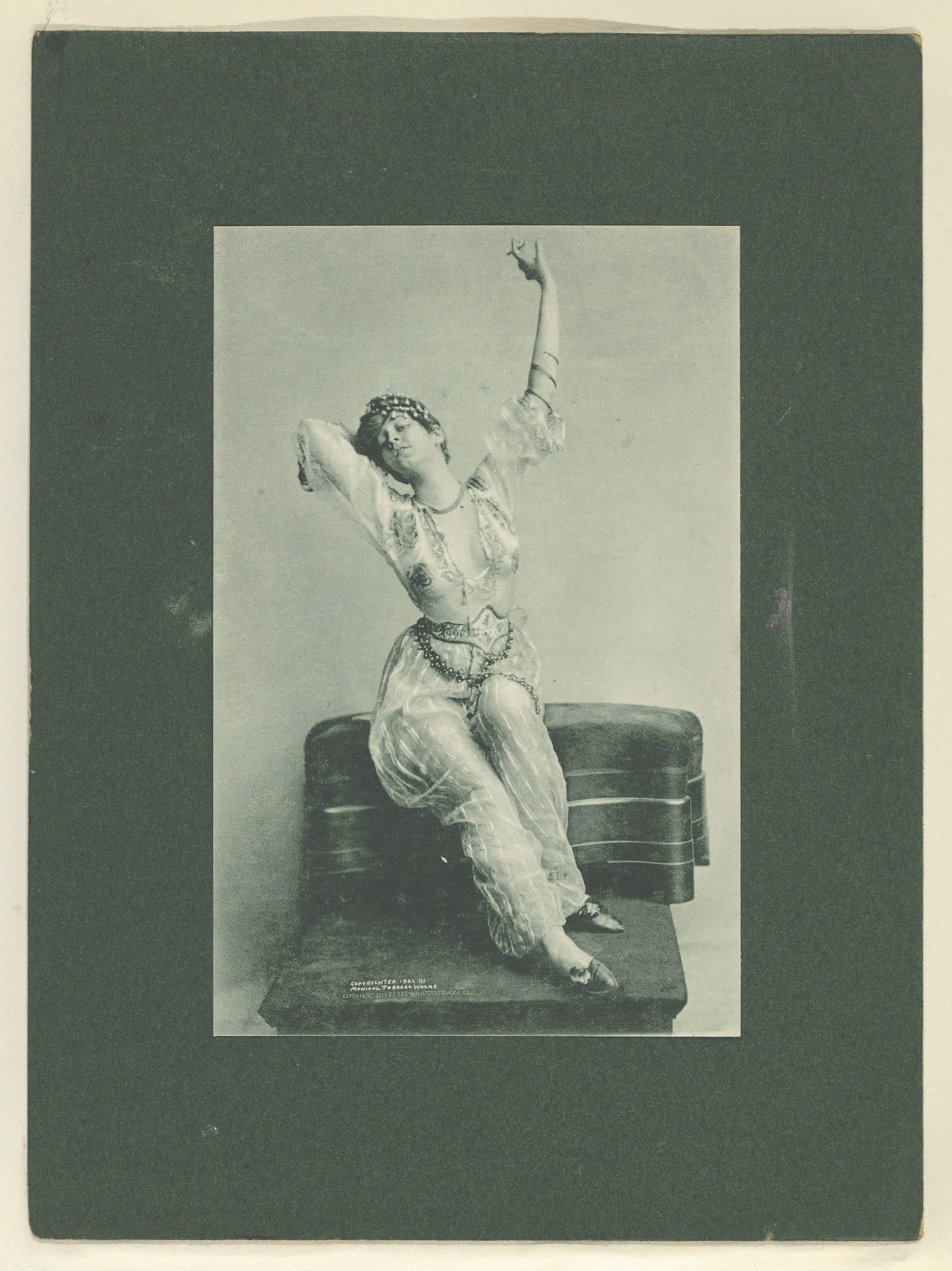 Plate 10, from Little Egypt Actresses series (T2), issued by Monopole Tobacco Works to promote Khedive Egyptian Cigarettes — Monopole Tobacco Works