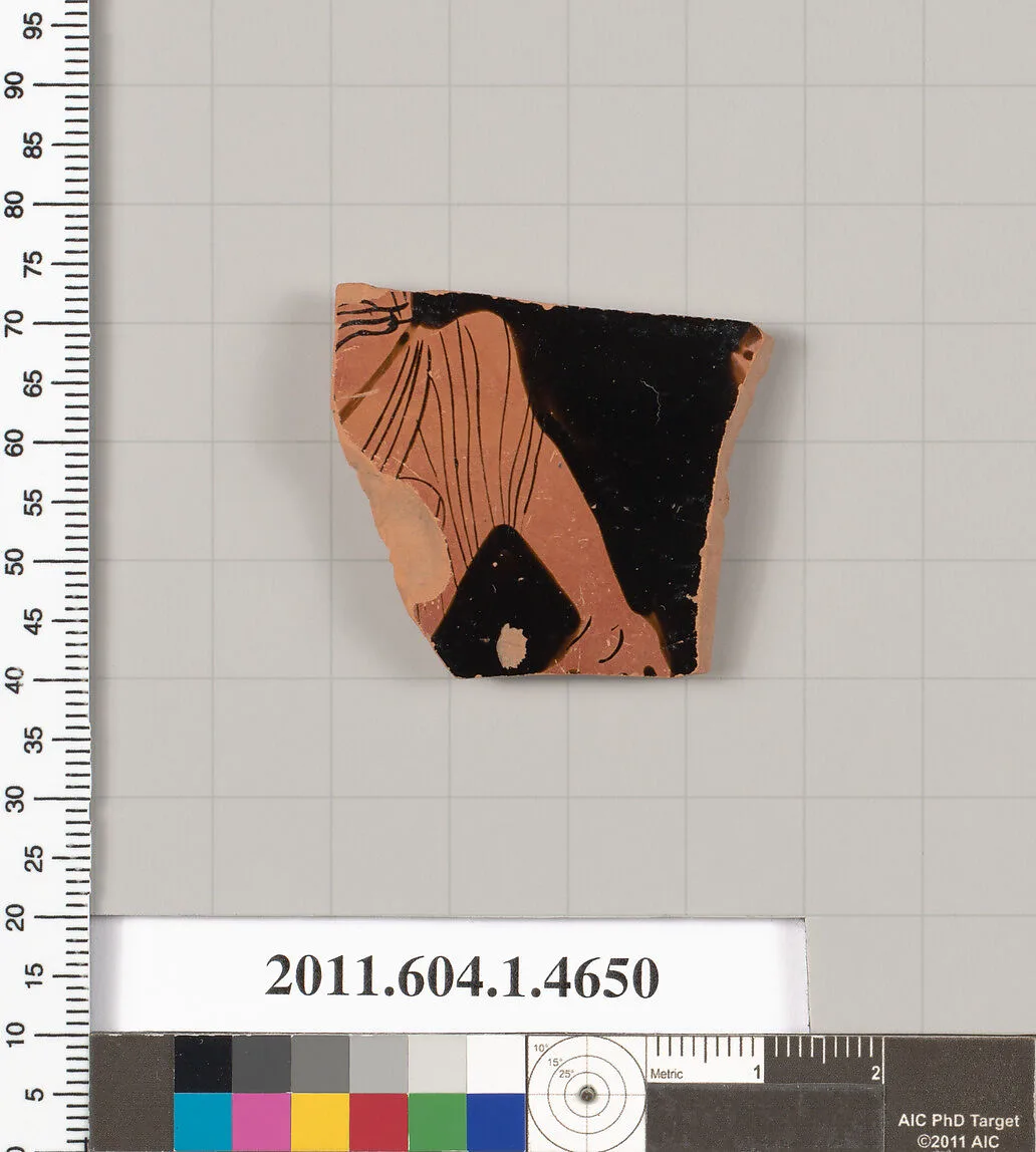 Terracotta fragment of a kylix (drinking cup) — Unknown