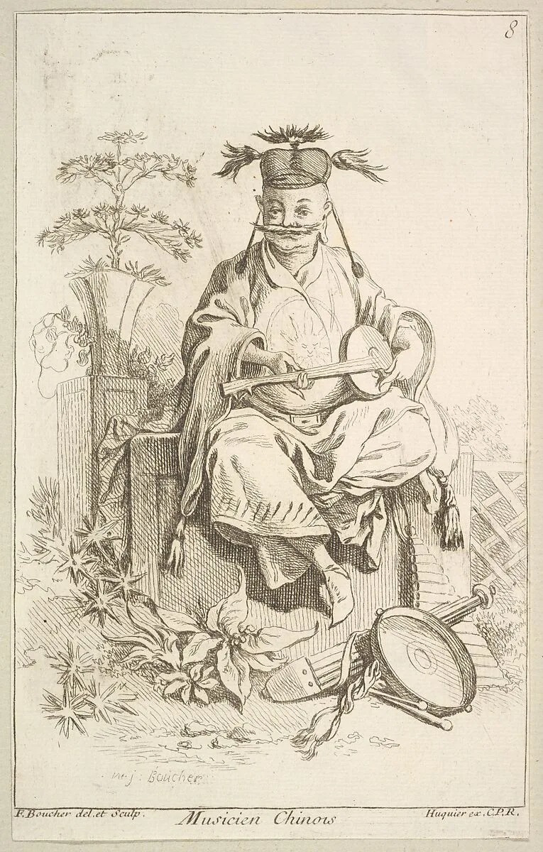 Chinese Musician — François Boucher|Chez Huquier