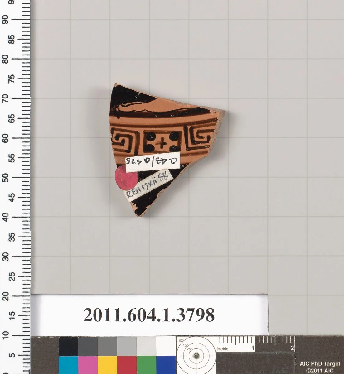 Terracotta fragment of a kylix (drinking cup) — Unknown