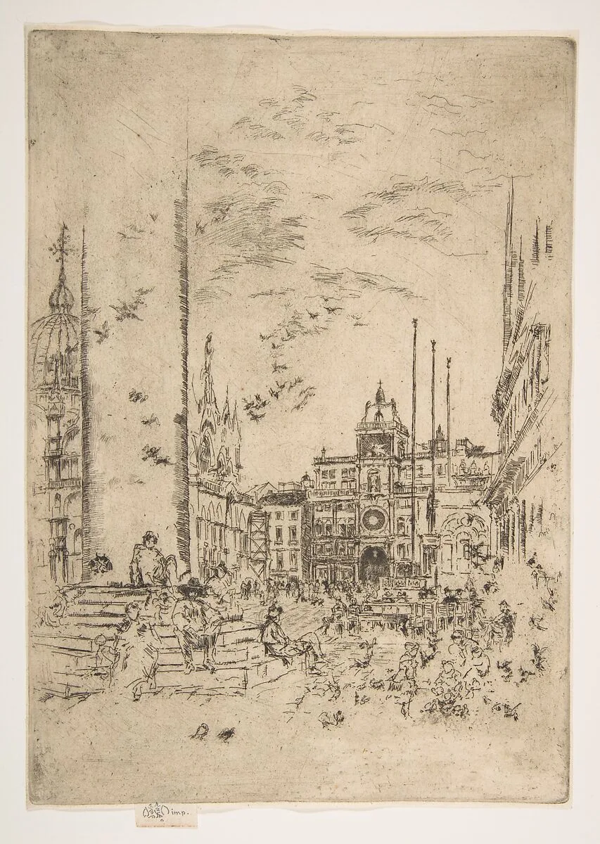 The Piazetta (The Piazzetta) — James McNeill Whistler