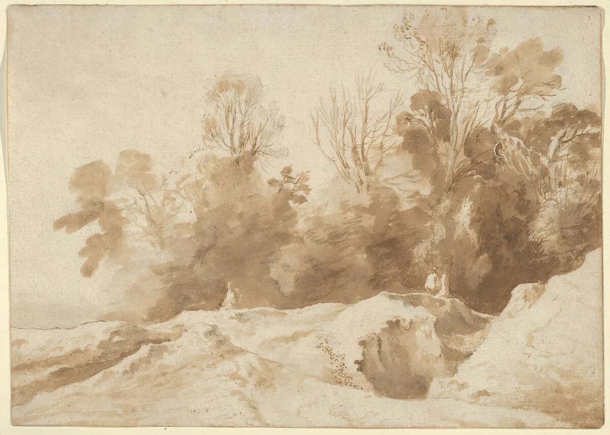 Landscape with Trees and Figures — Anonymous, Dutch, 17th century|Herman van Swanevelt|Karl Blechen