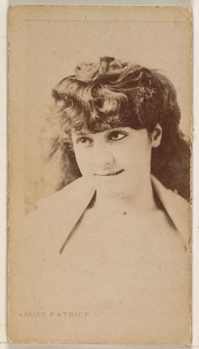 Miss Patrice, from the Actresses series (N245) issued by Kinney Brothers to promote Sweet Caporal Cigarettes — Kinney Brothers Tobacco Company