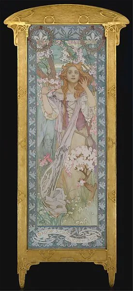Maude Adams (1872–1953) as Joan of Arc — Alphonse Mucha