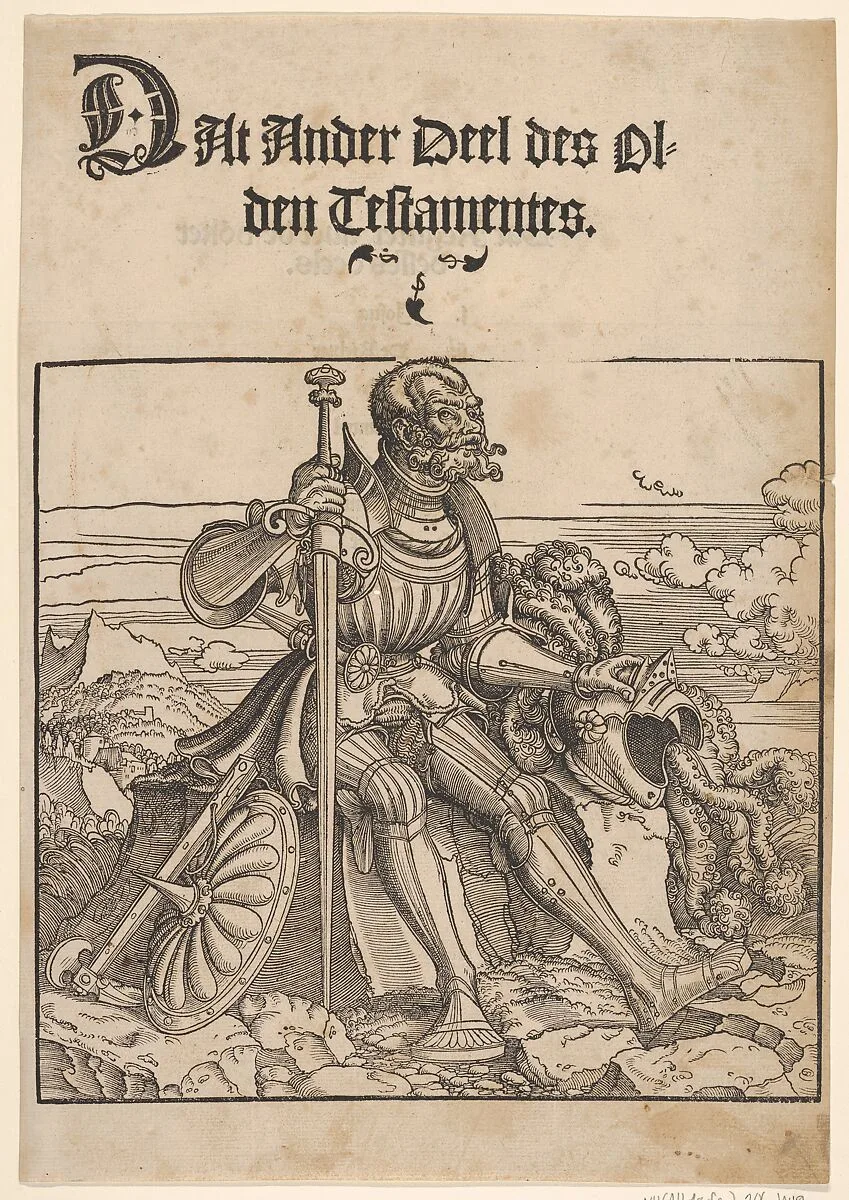 Joshua, from De Biblie uth der uthlegginge Doctoris Martini Luthers — Erhard Altdorfer|Ludwig Dietz|Martin Luther