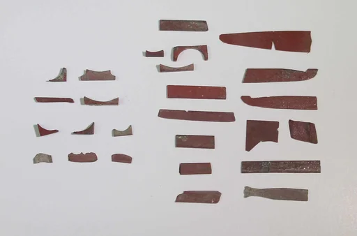 Inlay elements from shrine