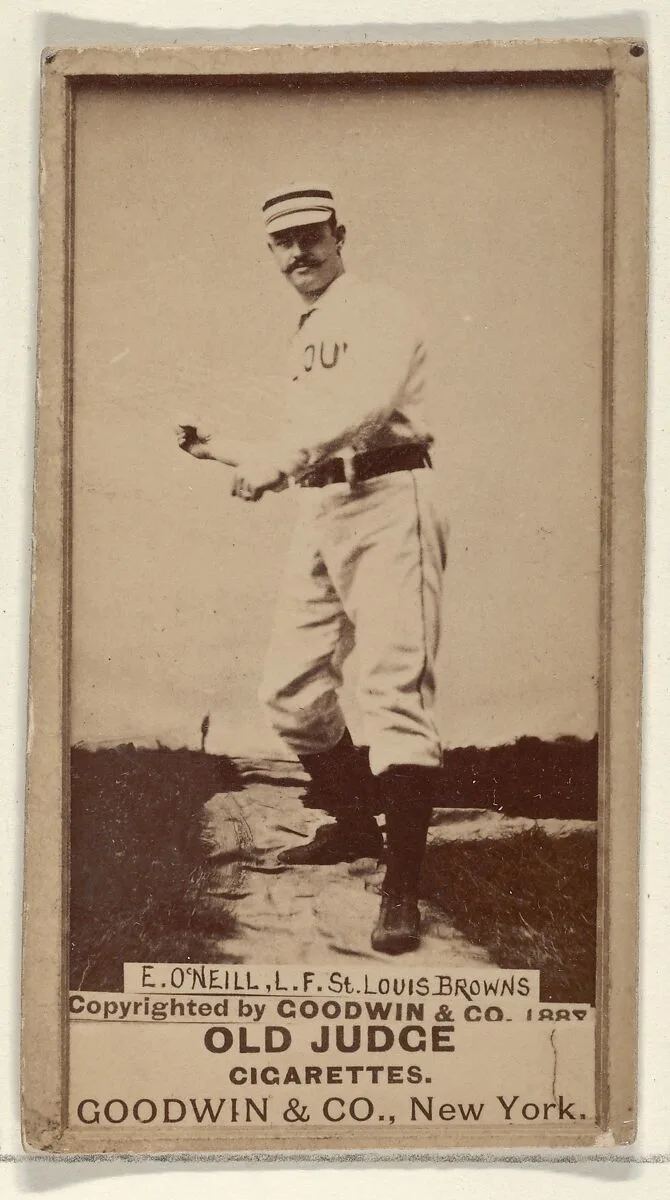 James Edward "Tip" O'Neill, Left Field, St. Louis Browns, from the Old Judge series (N172) for Old Judge Cigarettes — Goodwin & Company