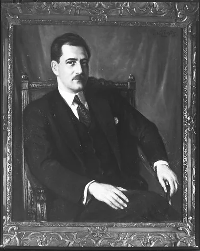[Copy of Painted Portrait of Unidentified Man in Chair]