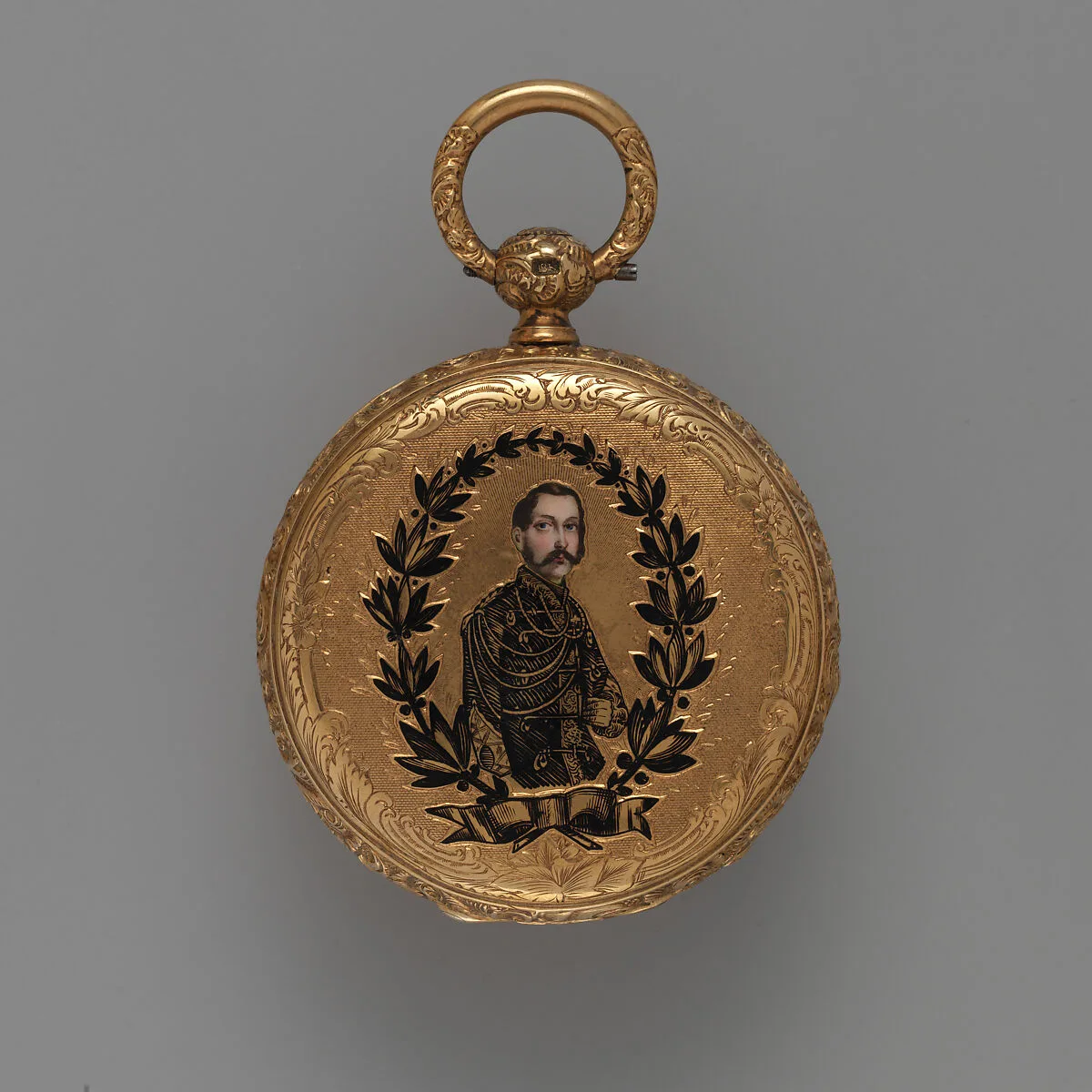 Watch, with a portrait of Alexander II, czar of Russia (r. 1855–81) — Unknown