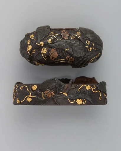 Sword-Hilt Collar and Pommel (Fuchigashira)