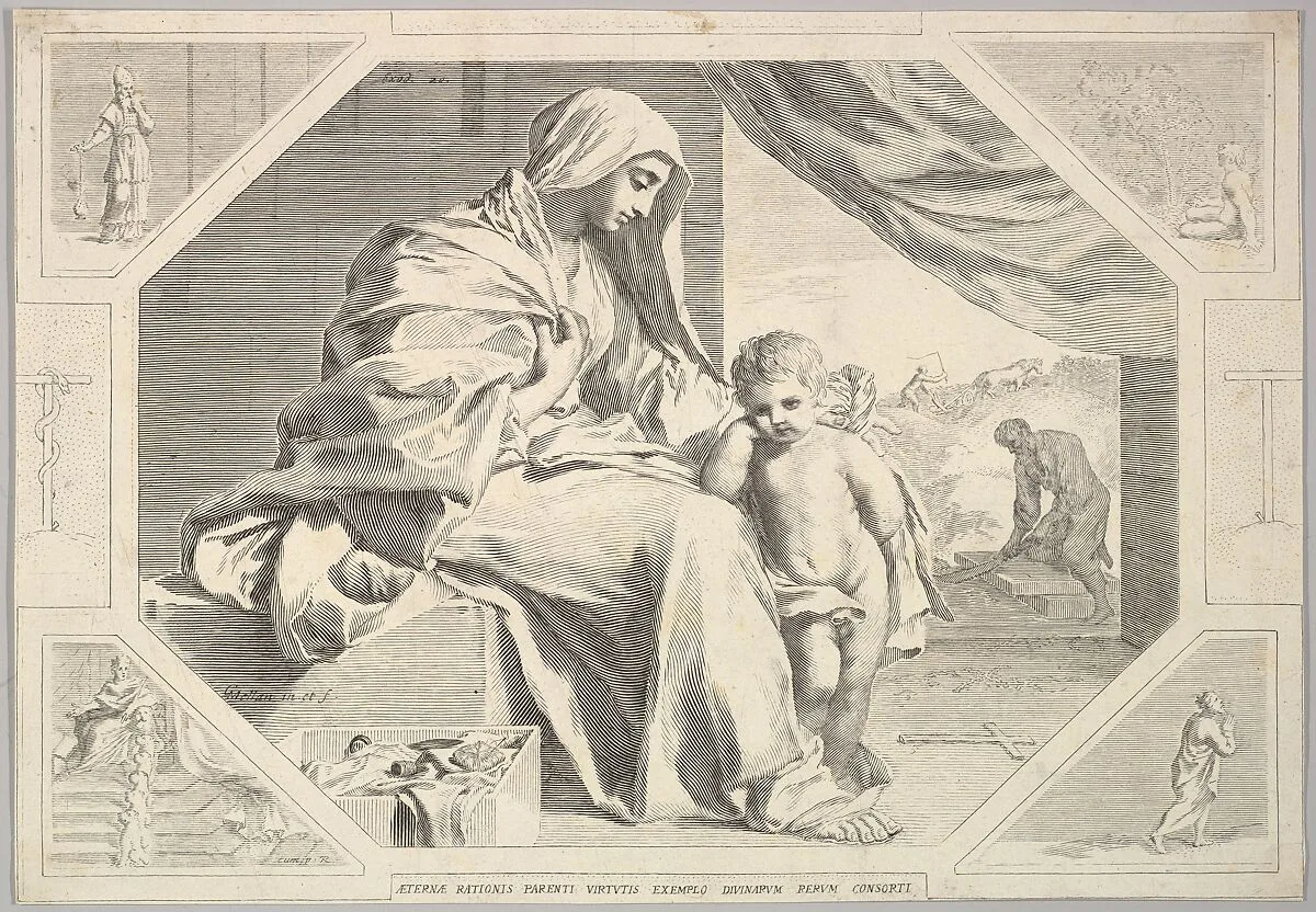 Holy Family — Claude Mellan