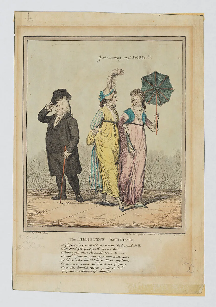 The Lilliputan Satirists — Isaac Cruikshank|S. W. Fores