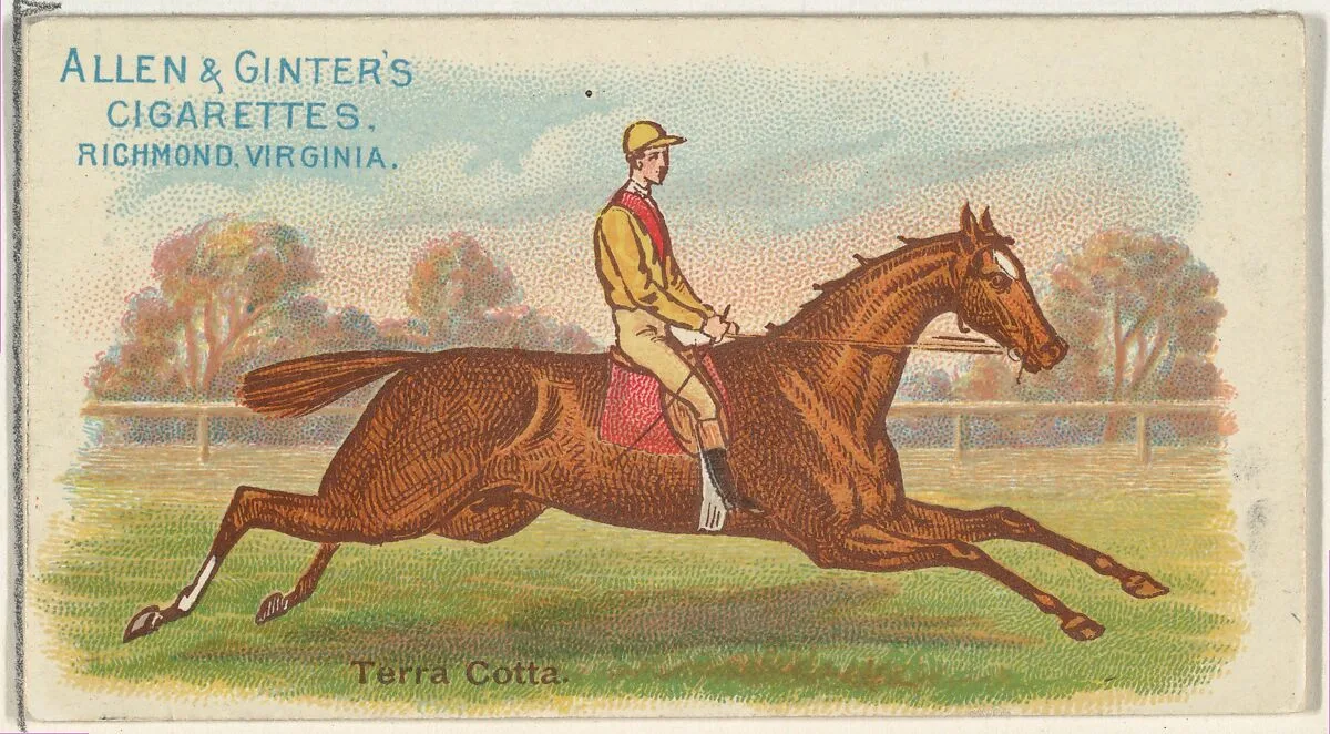 Terra Cotta, from The World's Racers series (N32) for Allen & Ginter Cigarettes — Allen & Ginter|Lindner, Eddy & Claus