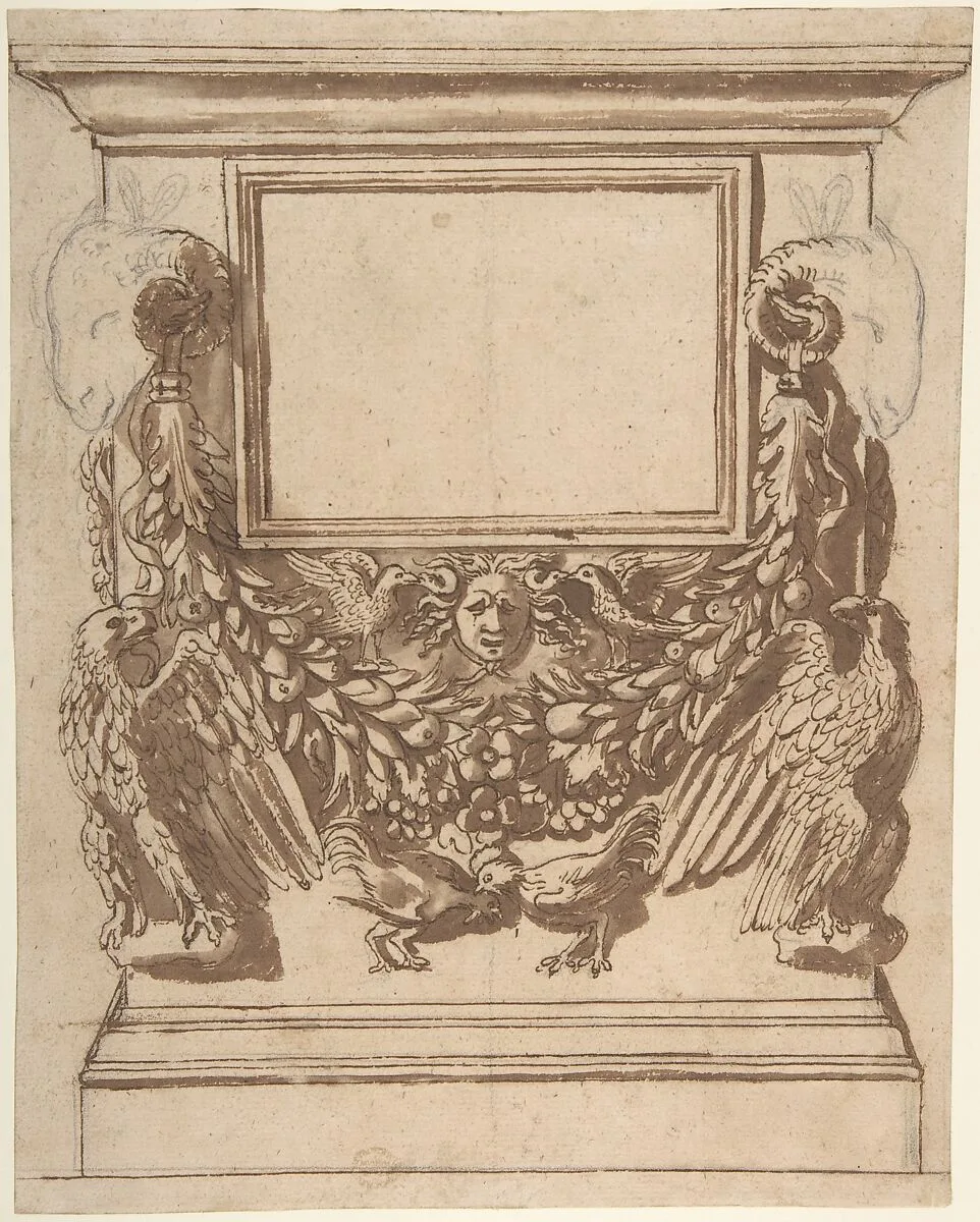Cinerary Urn, after the Antique — Nicolas Poussin
