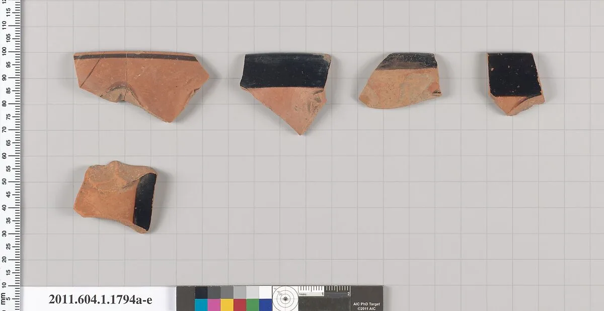 Terracotta rim fragments of kylikes(drinking cups) — Unknown