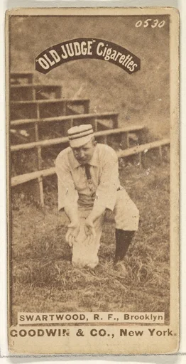 Swartwood, Right Field, Brooklyn, from the Old Judge series (N172) for Old Judge Cigarettes
