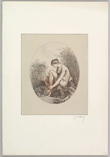 Woman Wiping her Foot