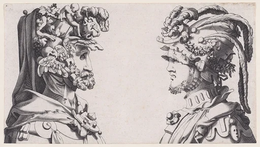 Fantastical Masked Masculine Heads