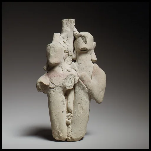 Group of three standing male figures