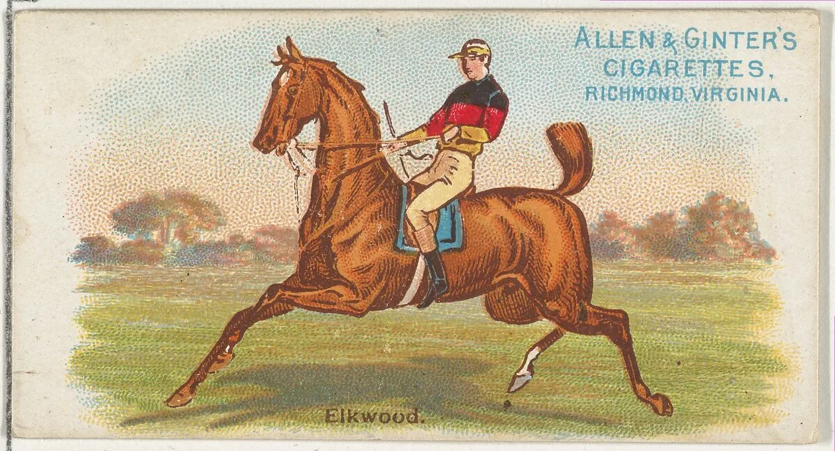 Elkwood, from The World's Racers series (N32) for Allen & Ginter Cigarettes — Allen & Ginter|Lindner, Eddy & Claus