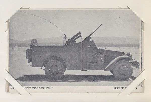 Scout Car M3 from Military--Official Photos cards (W615) — Unknown