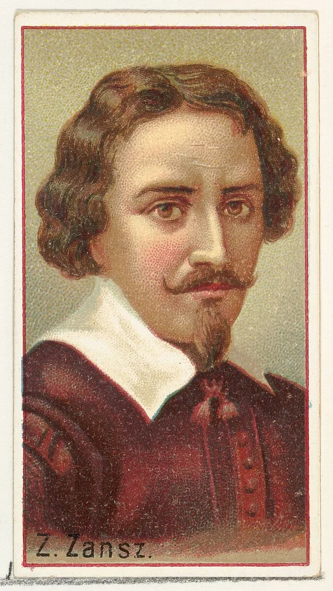 Z. Zansz, printer's sample for the World's Inventors souvenir album (A25) for Allen & Ginter Cigarettes — Allen & Ginter