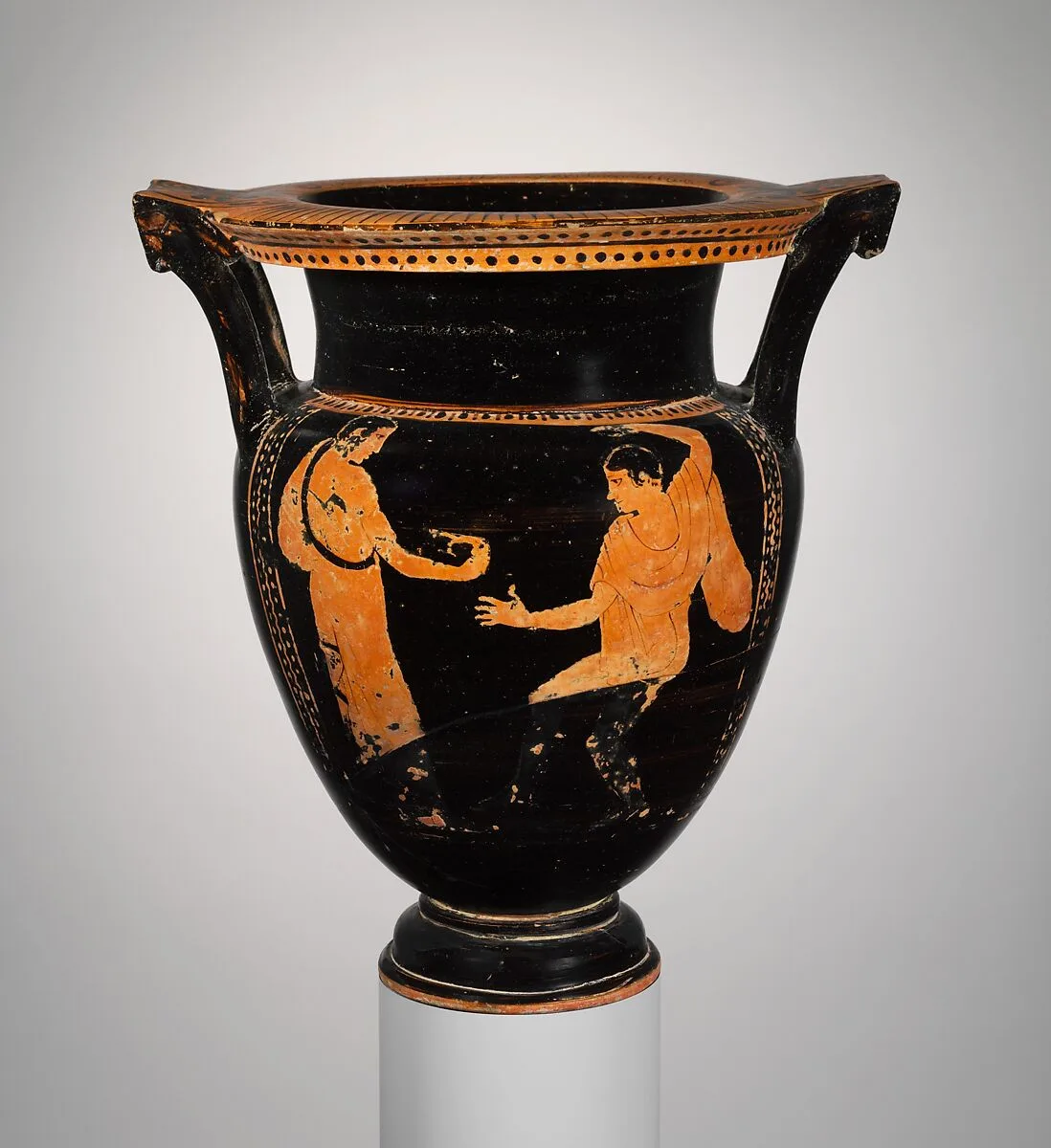 Terracotta column-krater (bowl for mixing wine and water) — Praxias Group