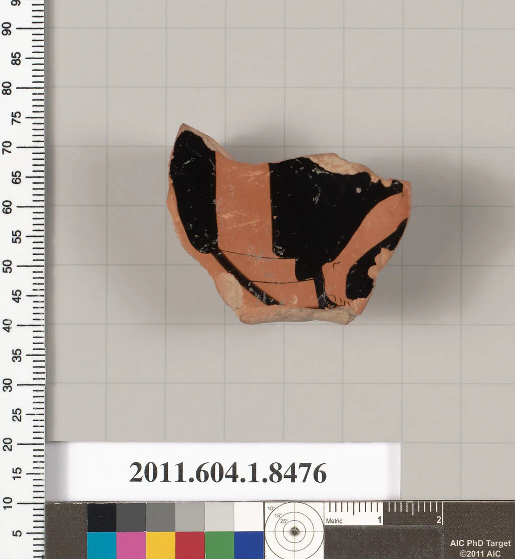 Terracotta fragment of a stemless kylix (drinking cup) — Unknown
