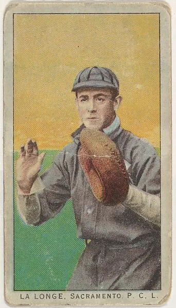 La Longe, Sacramento, Pacific Coast League, from the "Obak Baseball Players" set (T212), issued by the American Tobacco Company to promote Obak Mouthpiece Cigarettes — American Tobacco Company